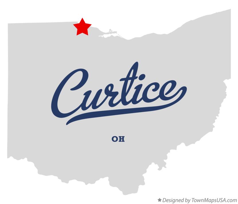 Map of Curtice Ohio OH