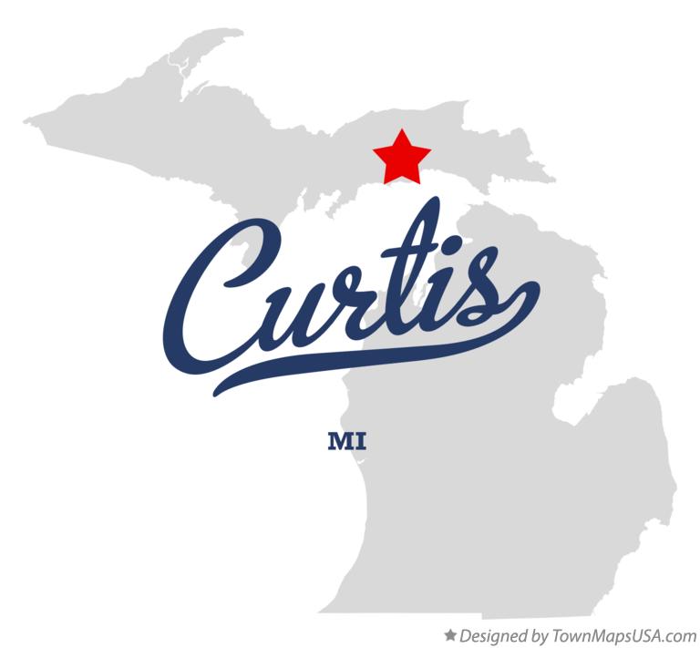 Map of Curtis Michigan MI