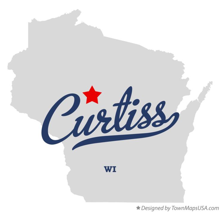 Map of Curtiss Wisconsin WI