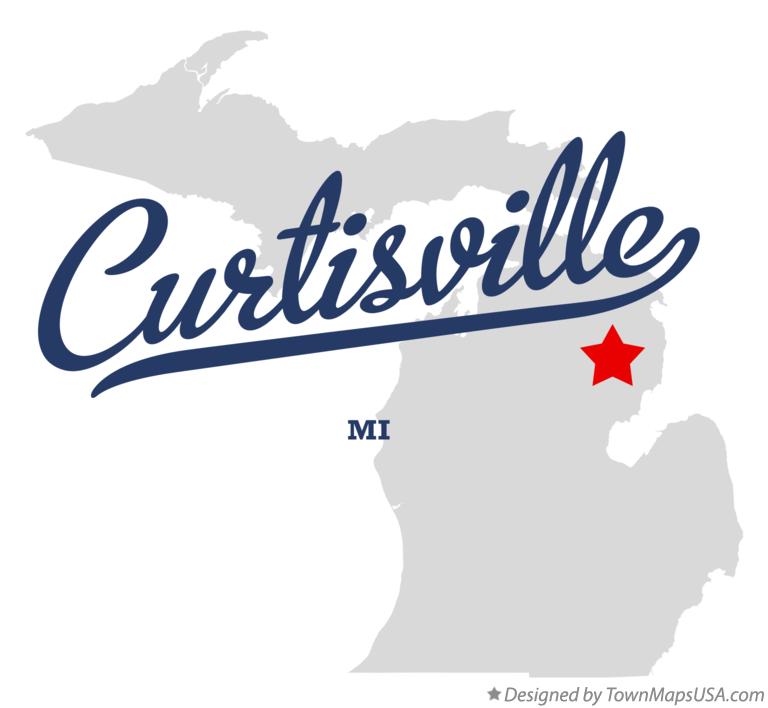 Map of Curtisville Michigan MI
