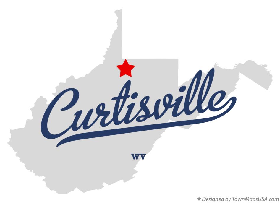 Map of Curtisville West Virginia WV