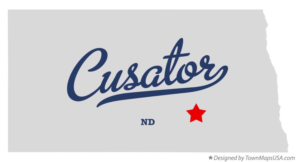 Map of Cusator North Dakota ND