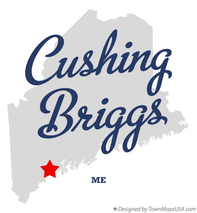 Map of Cushing Briggs Maine ME