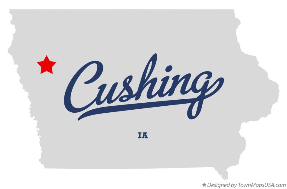 Map of Cushing Iowa IA