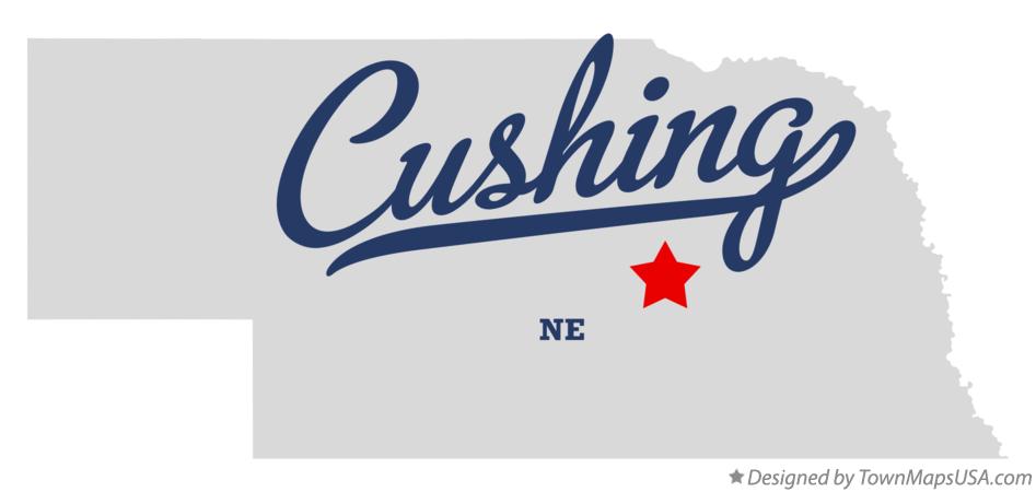 Map of Cushing Nebraska NE