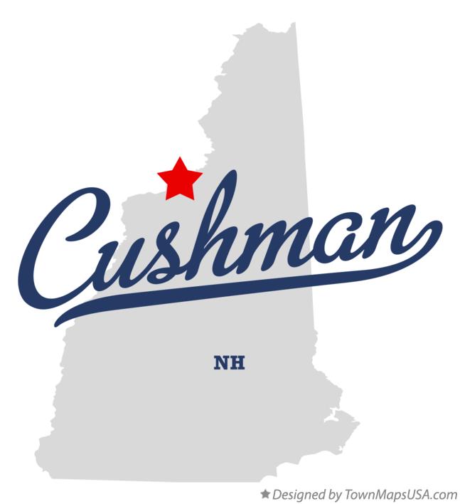Map of Cushman New Hampshire NH
