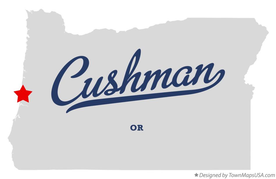Map of Cushman Oregon OR