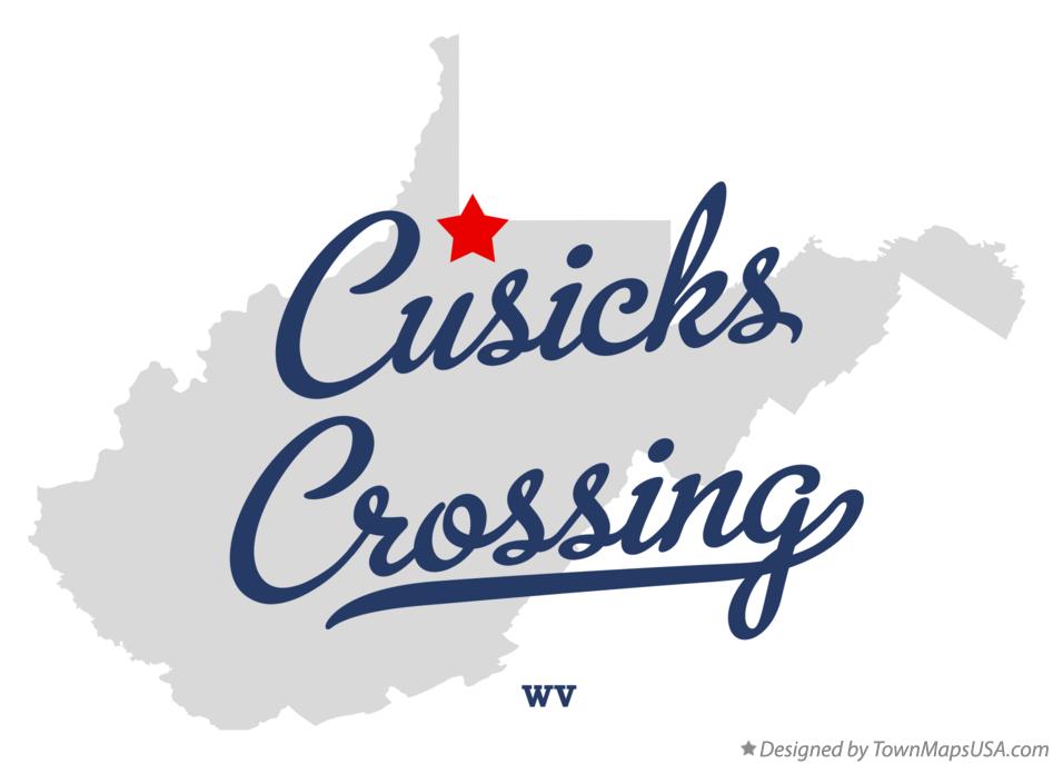 Map of Cusicks Crossing West Virginia WV