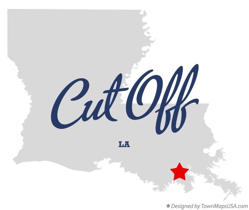 Map of Cut Off Louisiana LA