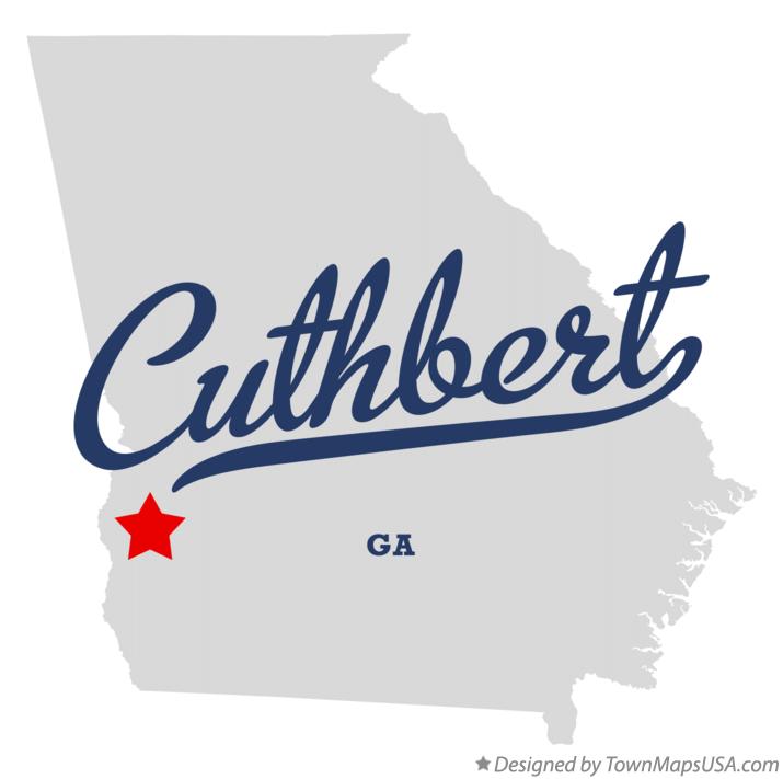 Map of Cuthbert Georgia GA