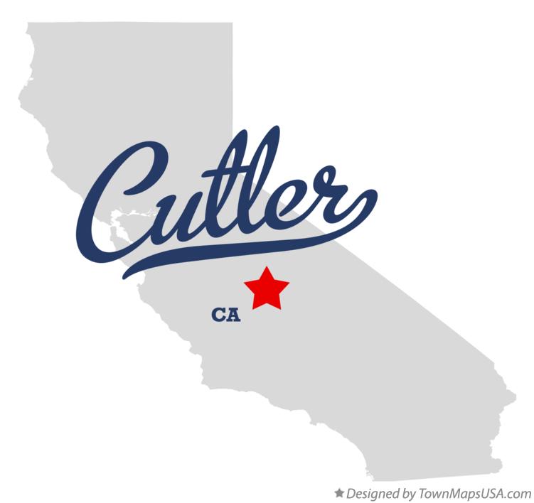 Map of Cutler California CA