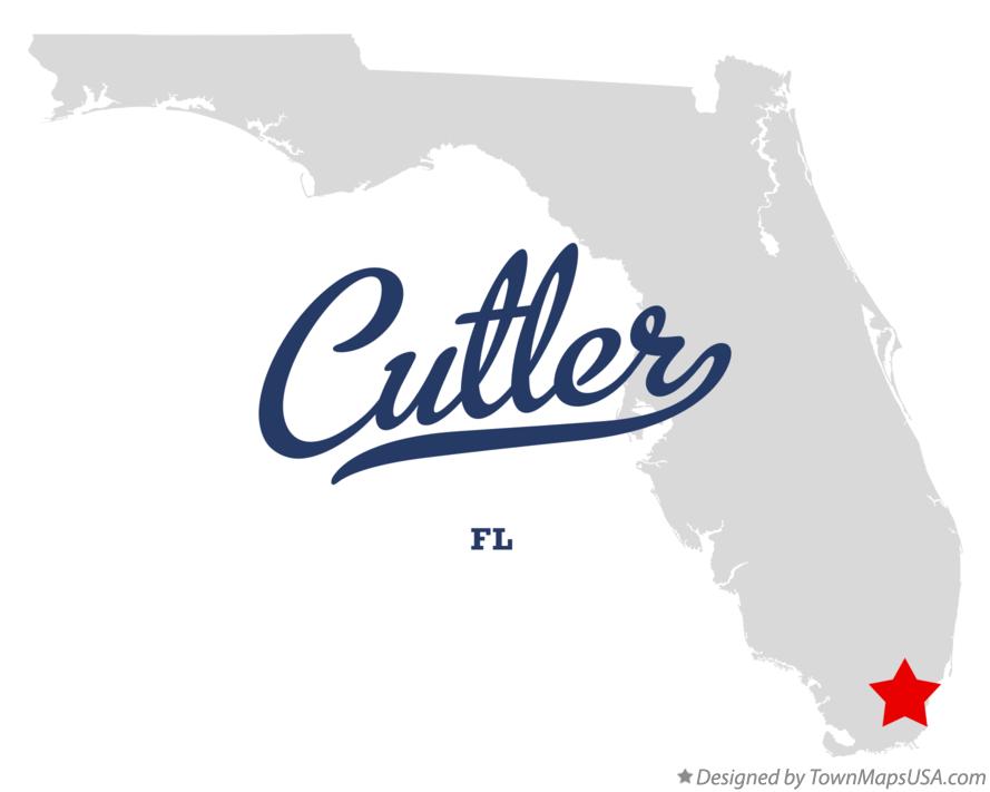 Map of Cutler Florida FL
