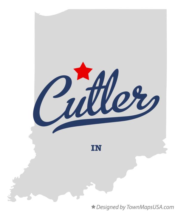Map of Cutler Indiana IN