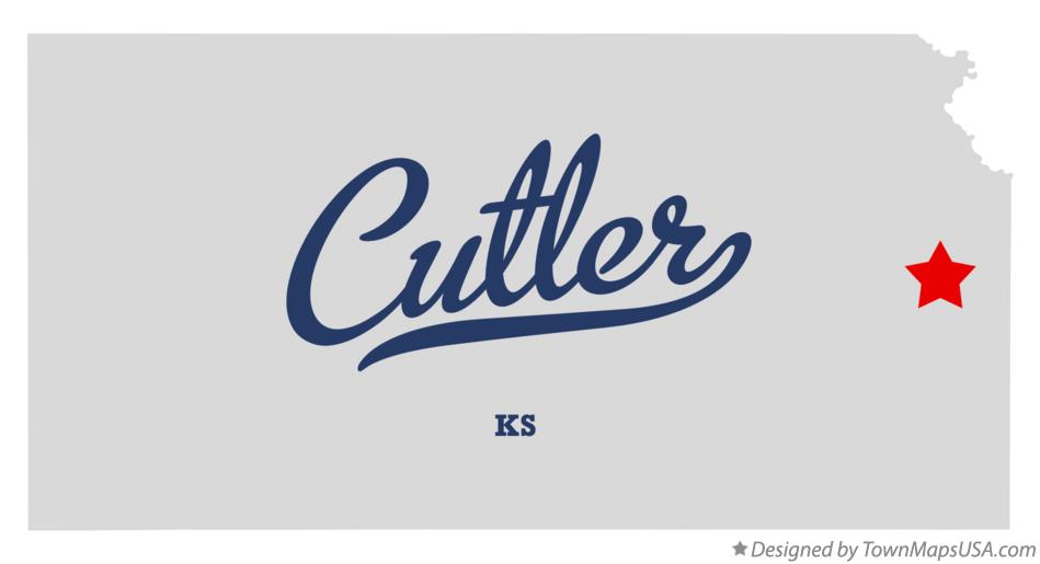 Map of Cutler Kansas KS
