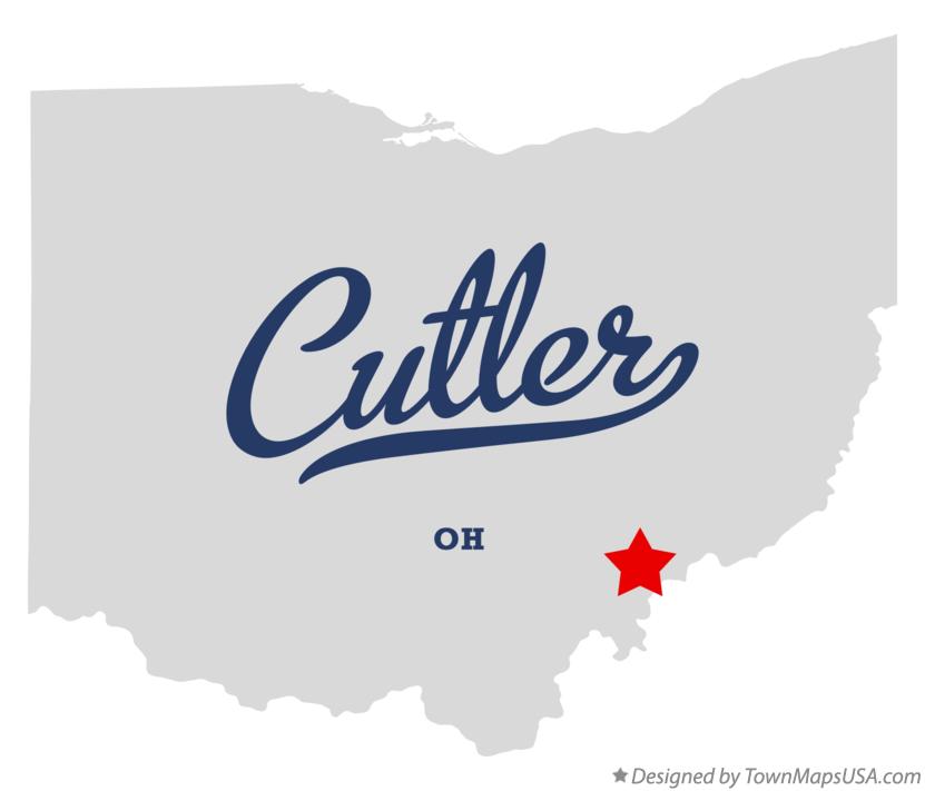 Map of Cutler Ohio OH