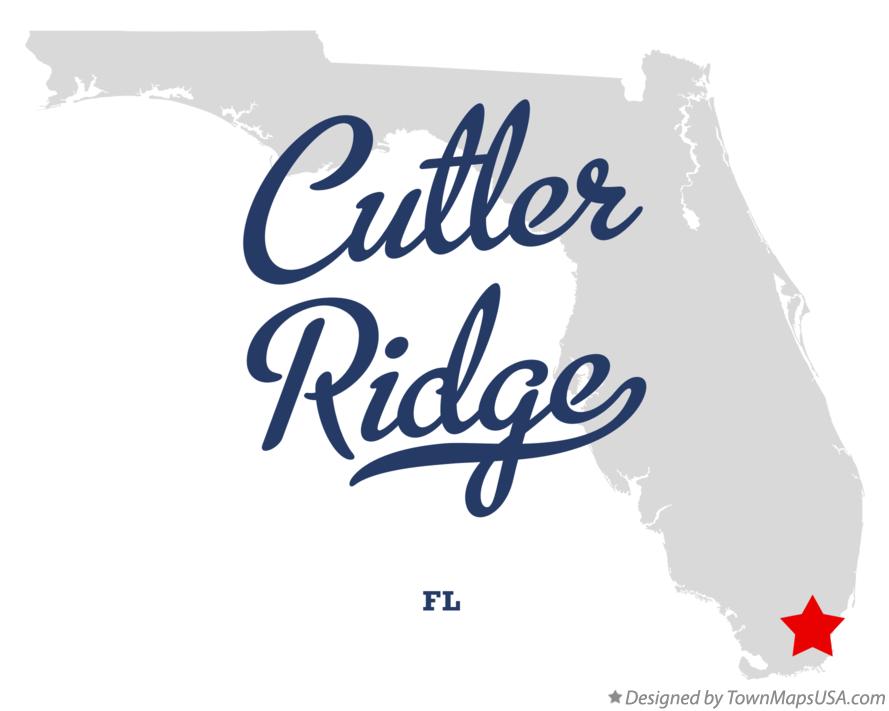 Map of Cutler Ridge Florida FL