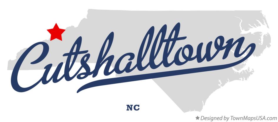 Map of Cutshalltown North Carolina NC