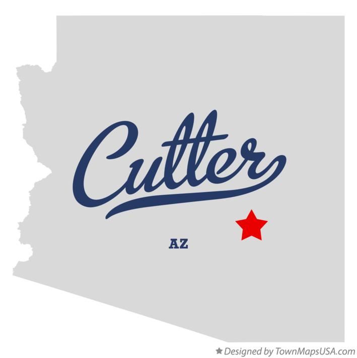 Map of Cutter Arizona AZ