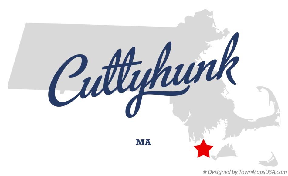 Map of Cuttyhunk Massachusetts MA