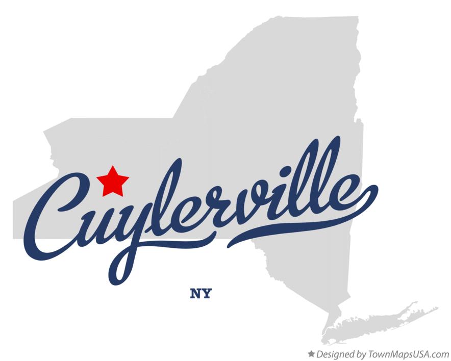 Map of Cuylerville New York NY