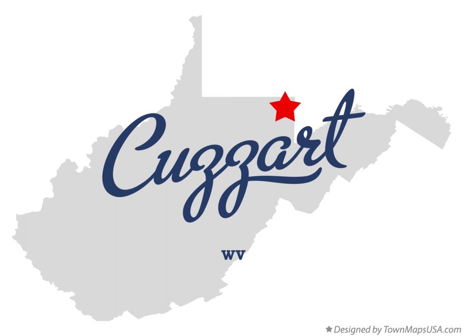 Map of Cuzzart West Virginia WV