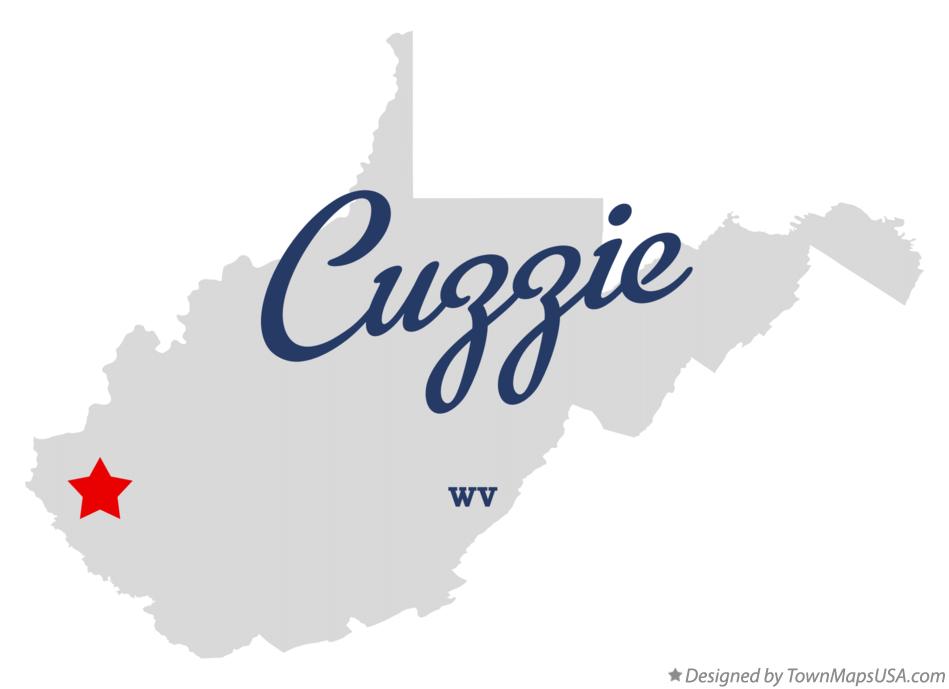 Map of Cuzzie West Virginia WV