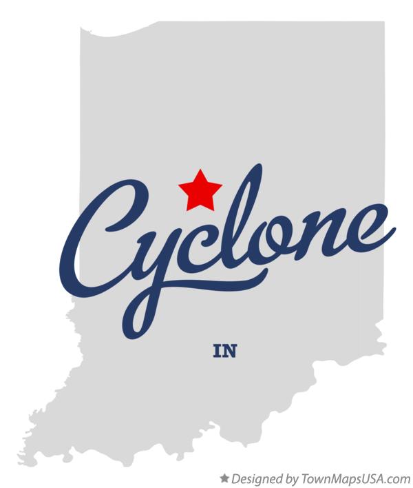 Map of Cyclone Indiana IN