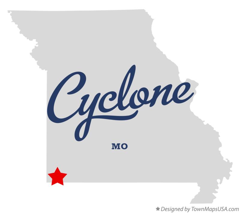 Map of Cyclone Missouri MO
