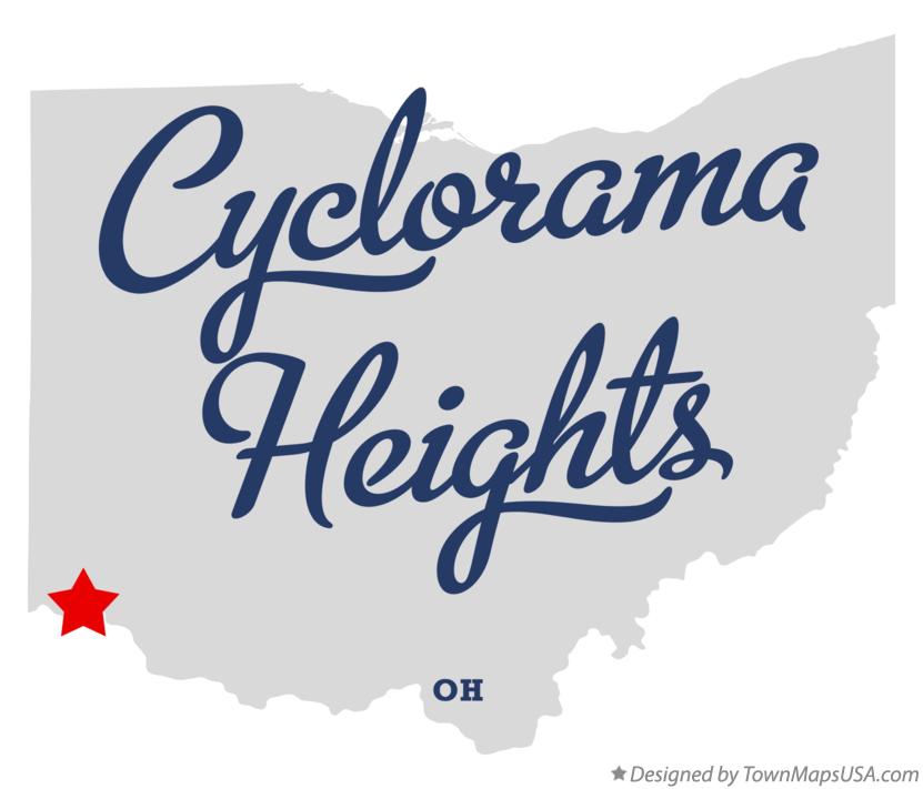 Map of Cyclorama Heights Ohio OH