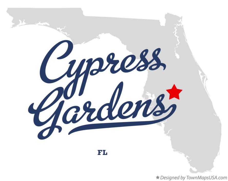 Map of Cypress Gardens Florida FL