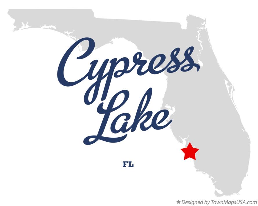Map of Cypress Lake Florida FL