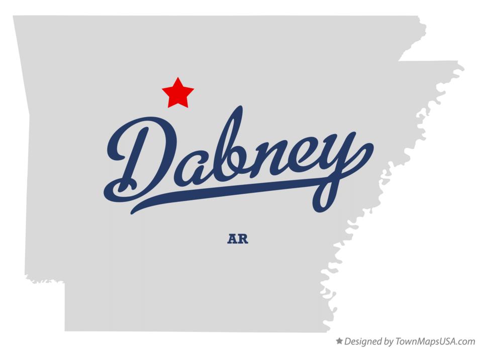 Map of Dabney Arkansas AR