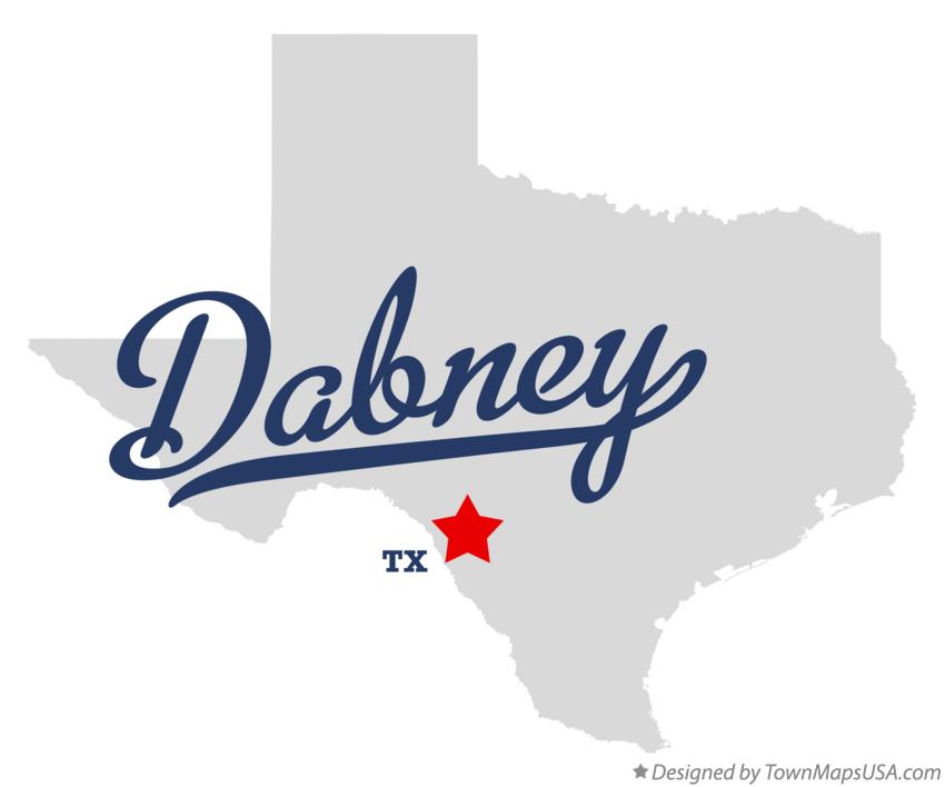 Map of Dabney Texas TX