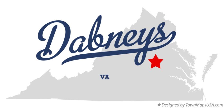 Map of Dabneys Virginia VA