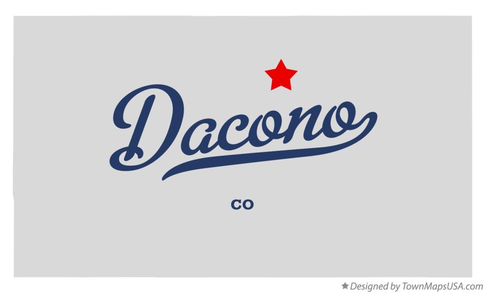 Map of Dacono Colorado CO
