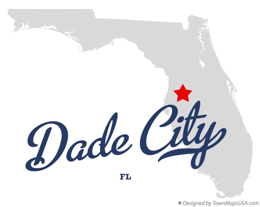 Map of Dade City Florida FL