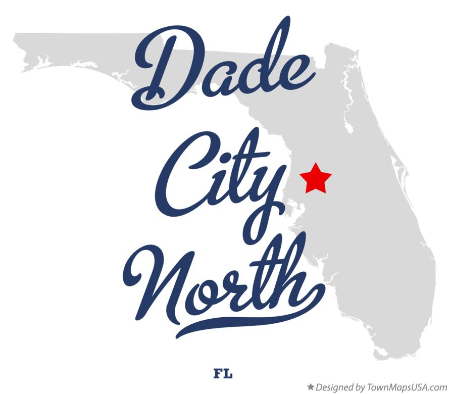 Map of Dade City North Florida FL