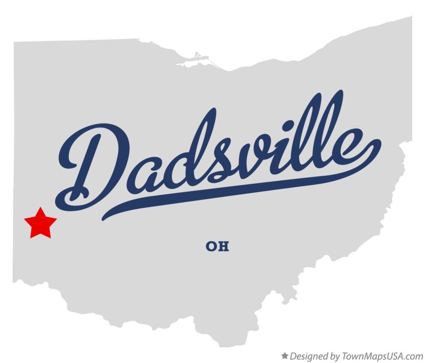 Map of Dadsville Ohio OH