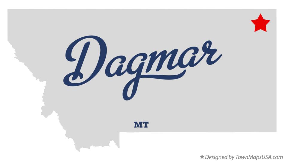Map of Dagmar Montana MT