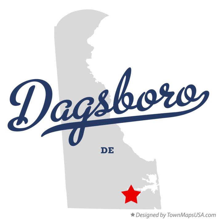 Map of Dagsboro Delaware DE