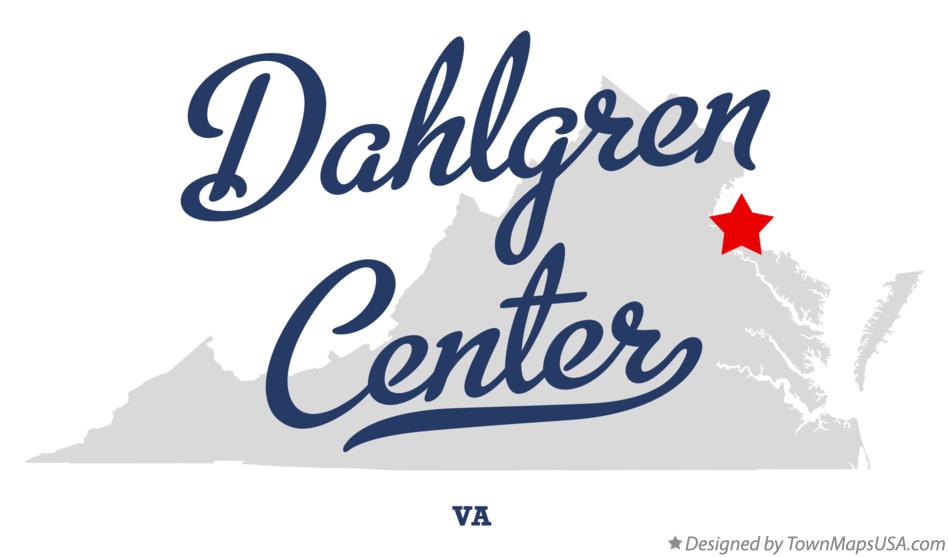Map of Dahlgren Center Virginia VA