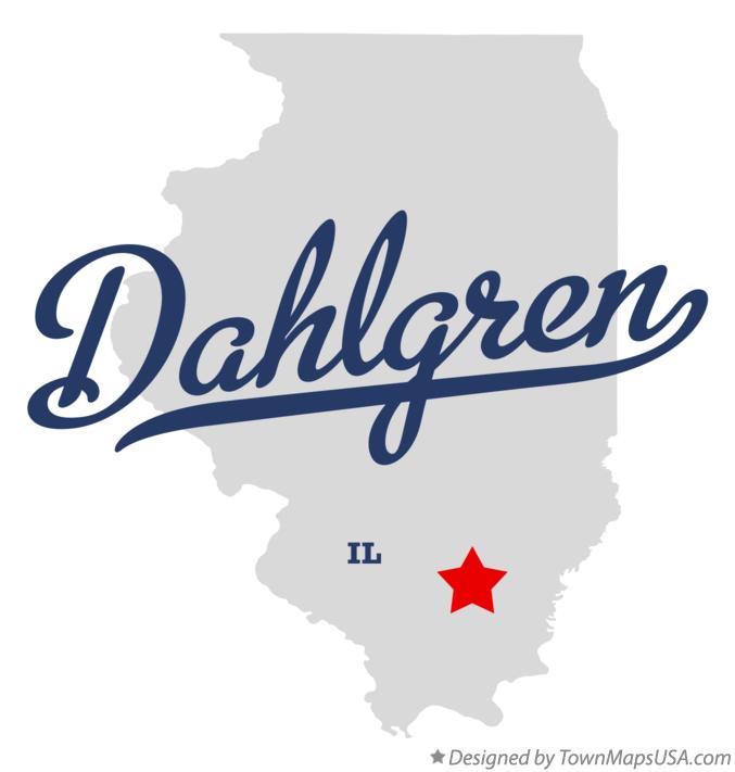 Map of Dahlgren Illinois IL