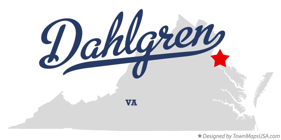 Map of Dahlgren Virginia VA