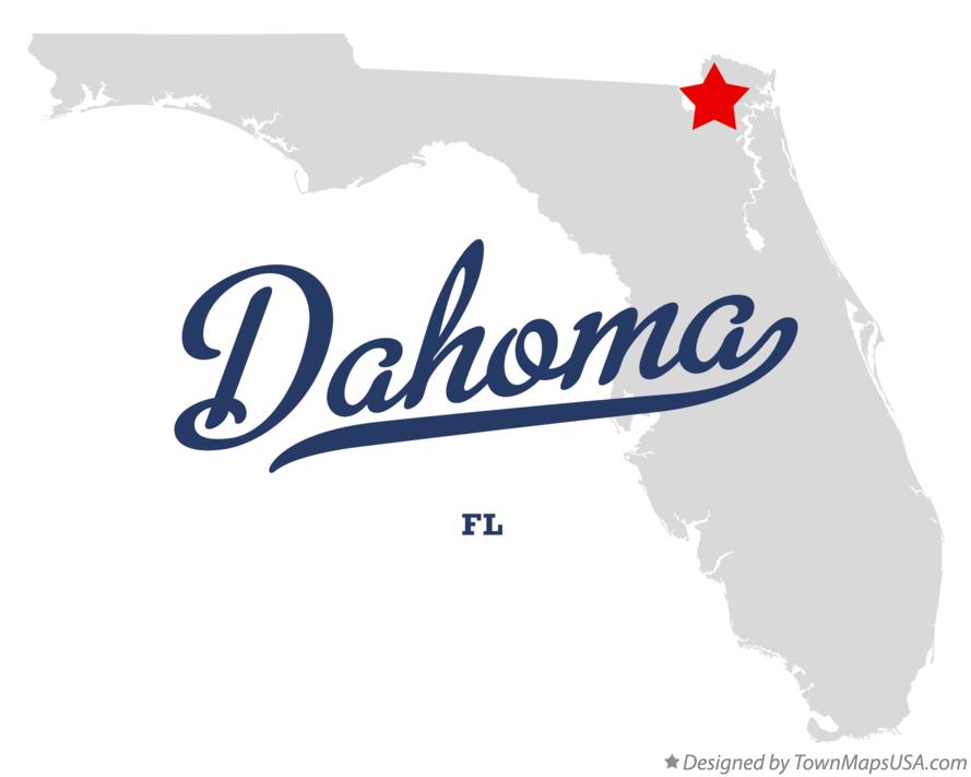 Map of Dahoma Florida FL