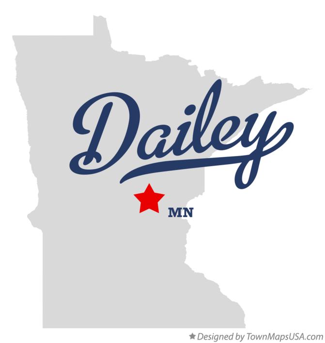 Map of Dailey Minnesota MN