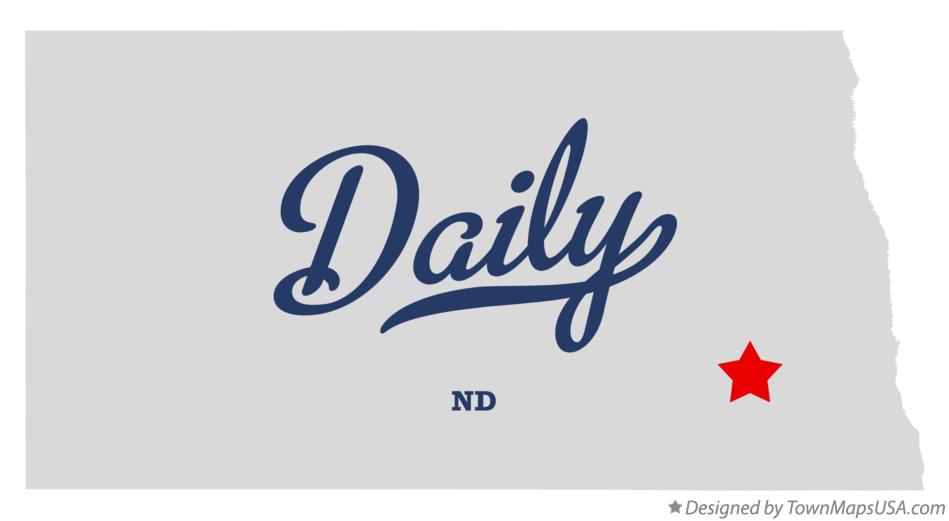 Map of Daily North Dakota ND