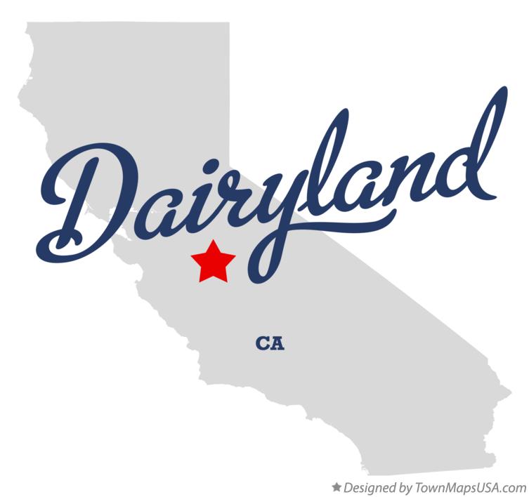 Map of Dairyland California CA