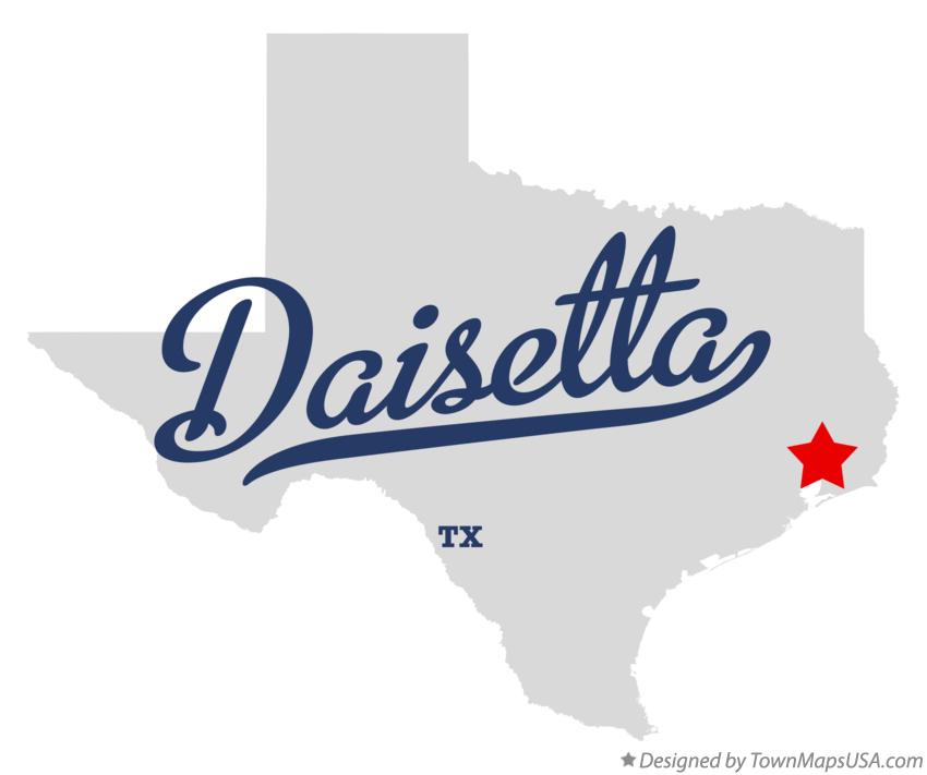 Map of Daisetta Texas TX