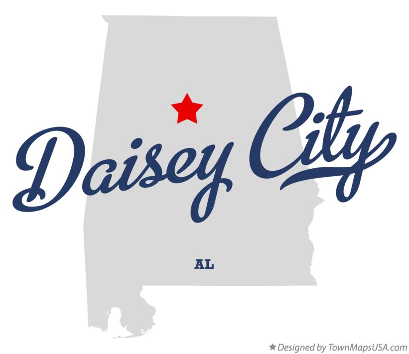 Map of Daisey City Alabama AL