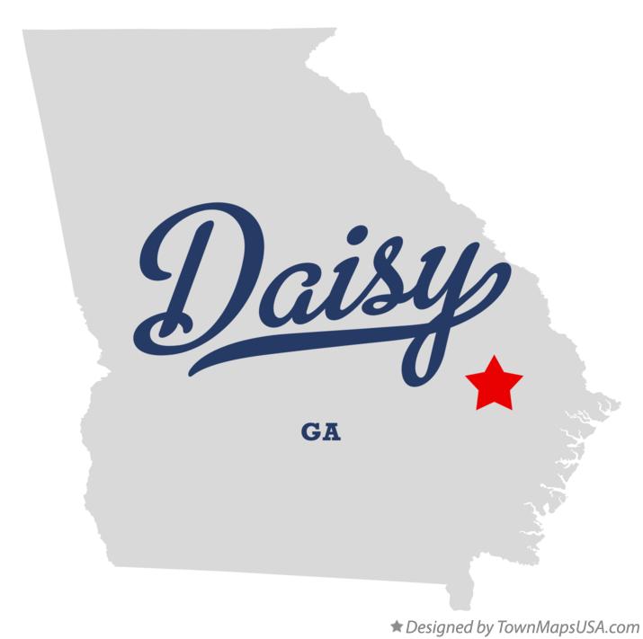 Map of Daisy Georgia GA